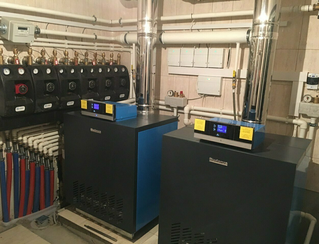 Монтаж систем отопления, водоснабжения