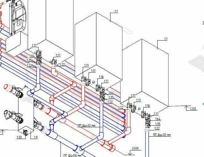Монтаж систем отопления, водоснабжения
